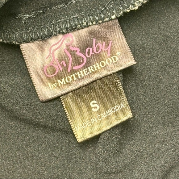 Oh Baby by Motherhood Maternity Denim Jean Shorts Distressed Secret Fit S NWT - Picture 12 of 13